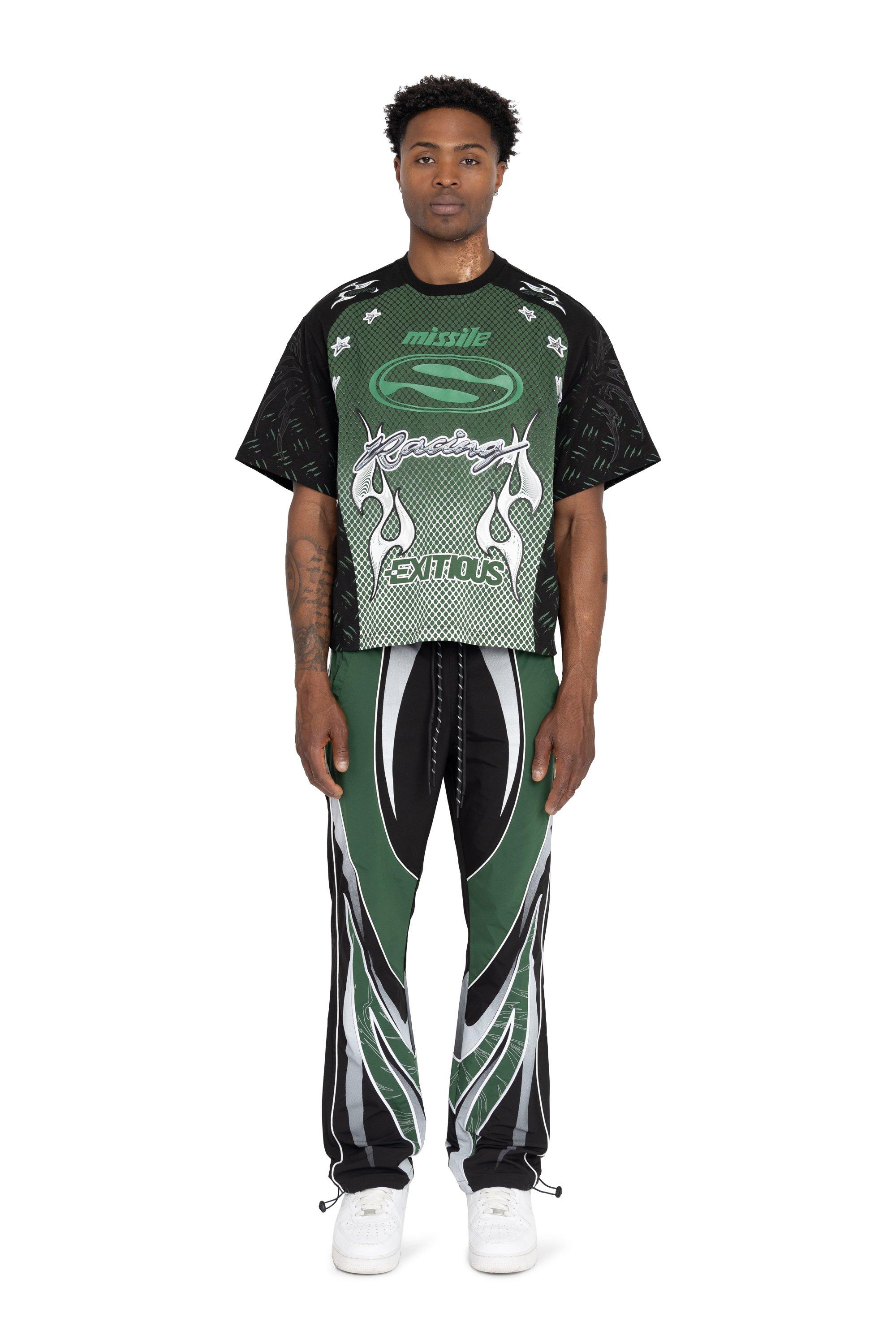 FA26 RISING WINDBREAKER PNT-LARCH GRN - BLACK/GREEN